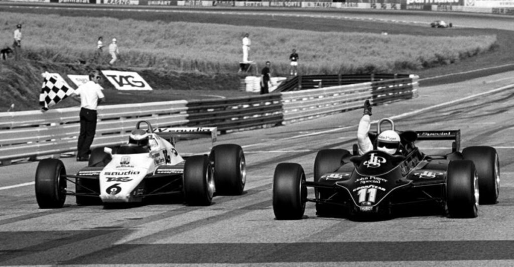 Grand Prix Austrii 1982 Rosberg de Angelis