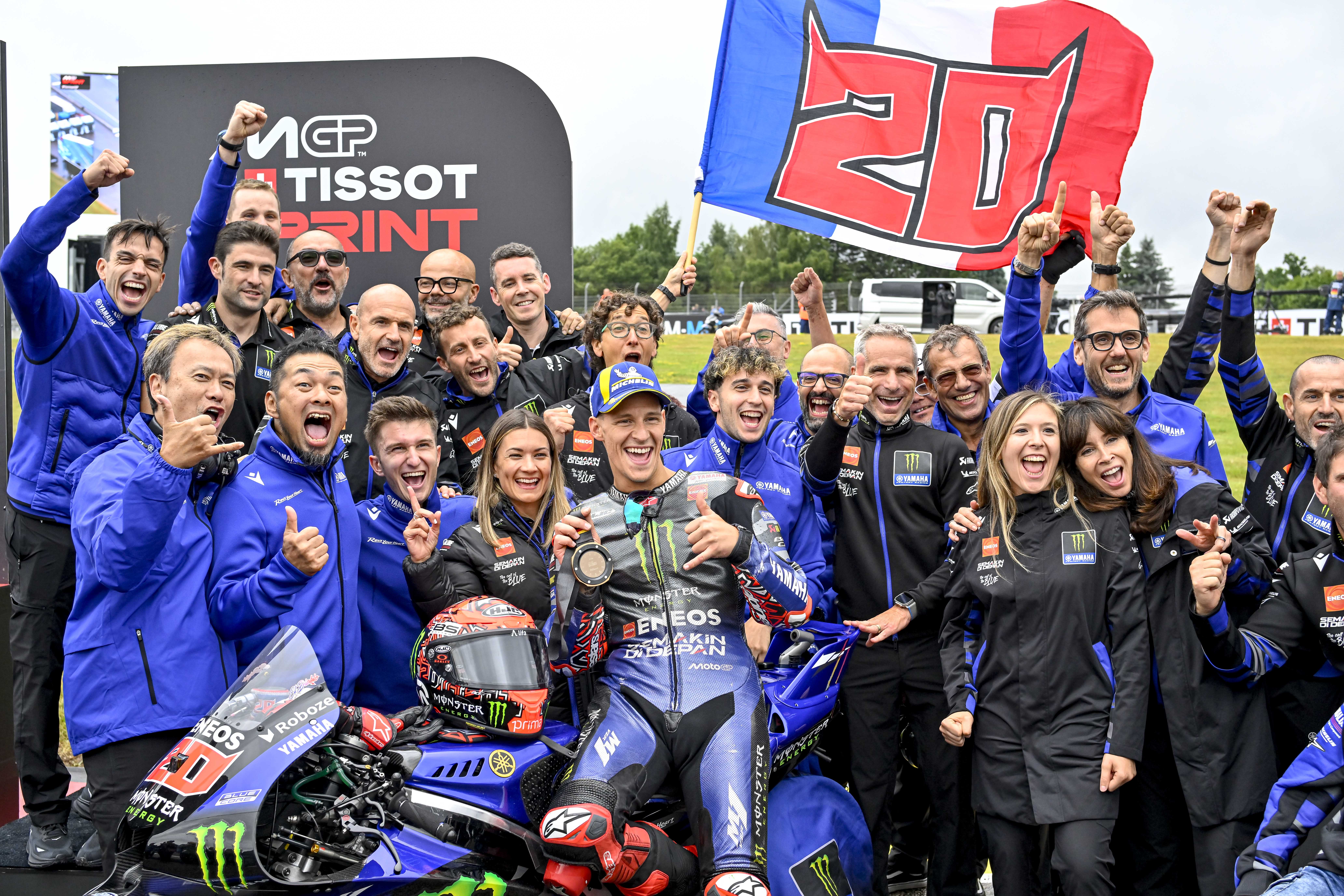 Quartararo Yamaha Sachsenring Sprint Podium