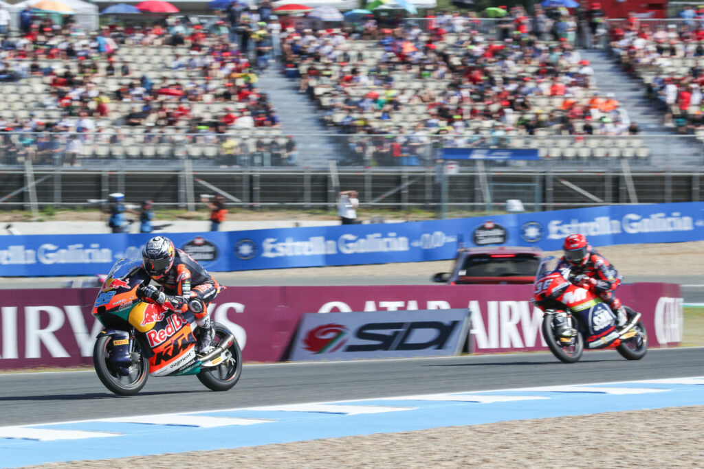 José Antonio Rueda (#99) oraz Ángel Piqueras (#36) podczas Grand Prix Hiszpanii.