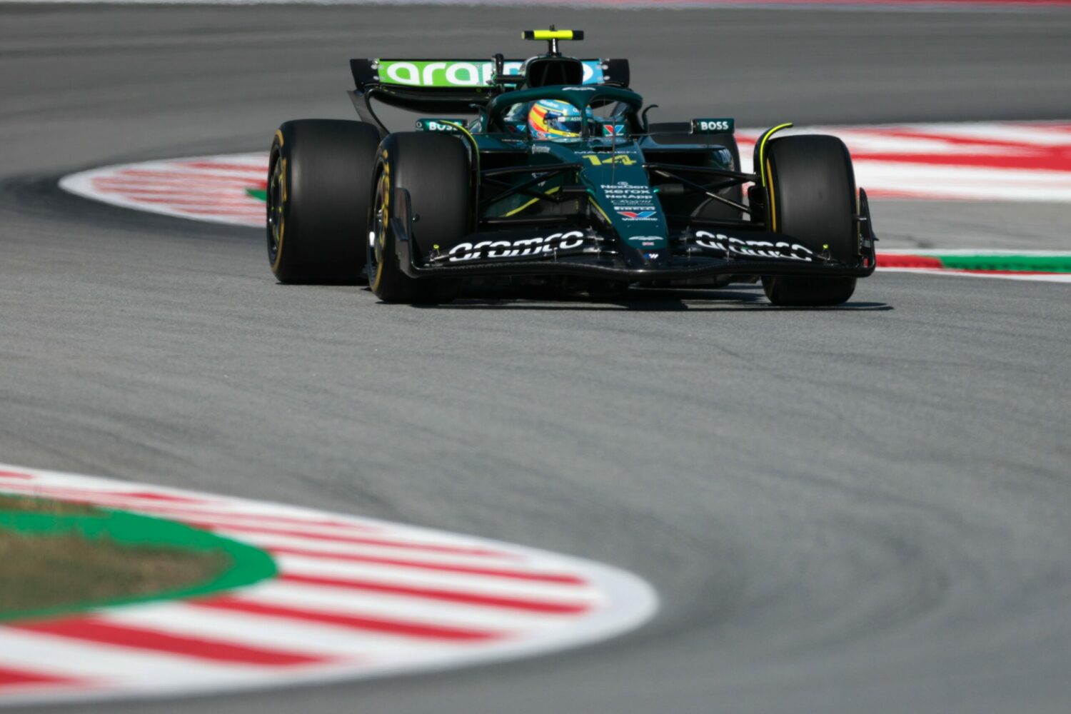 Aston Martin podczas Grand Prix Hiszpanii