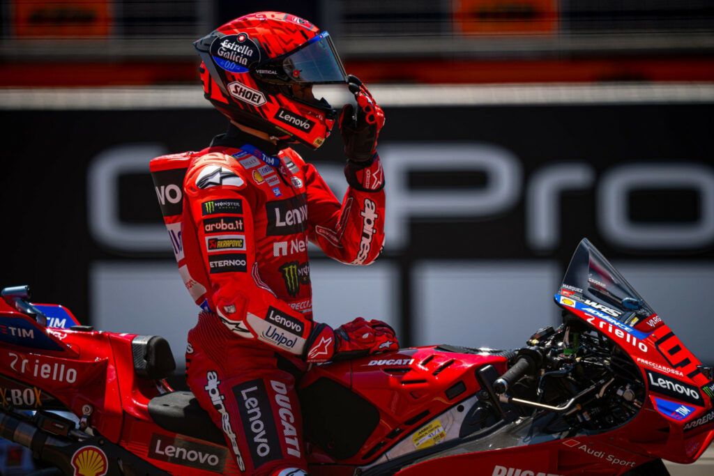 Marc Márquez przed sprintem w trakcie weekendu o Grand Prix Aragonii