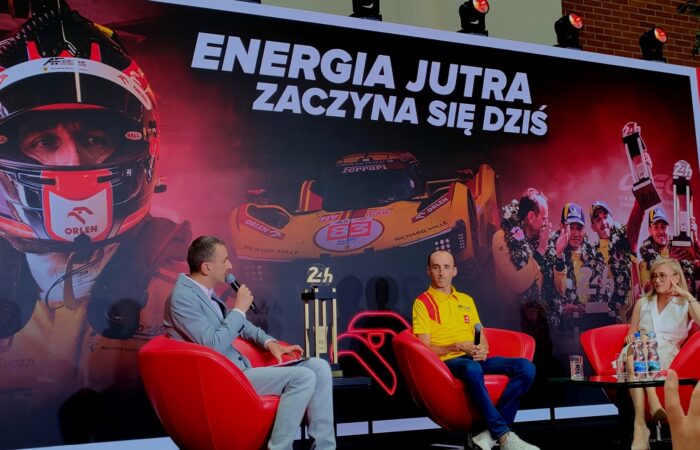 Robert Kubica na konferencji PKN Orlen