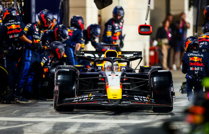 Pit stop Maxa Verstappena