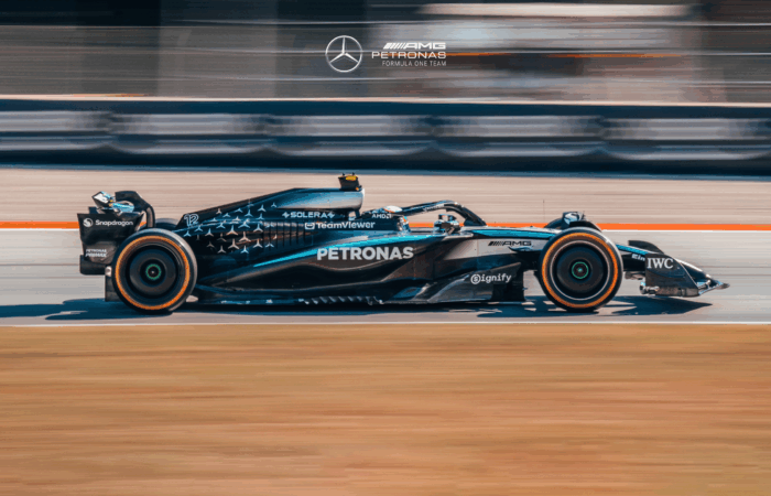 George Russell w Grand Prix Hiszpanii