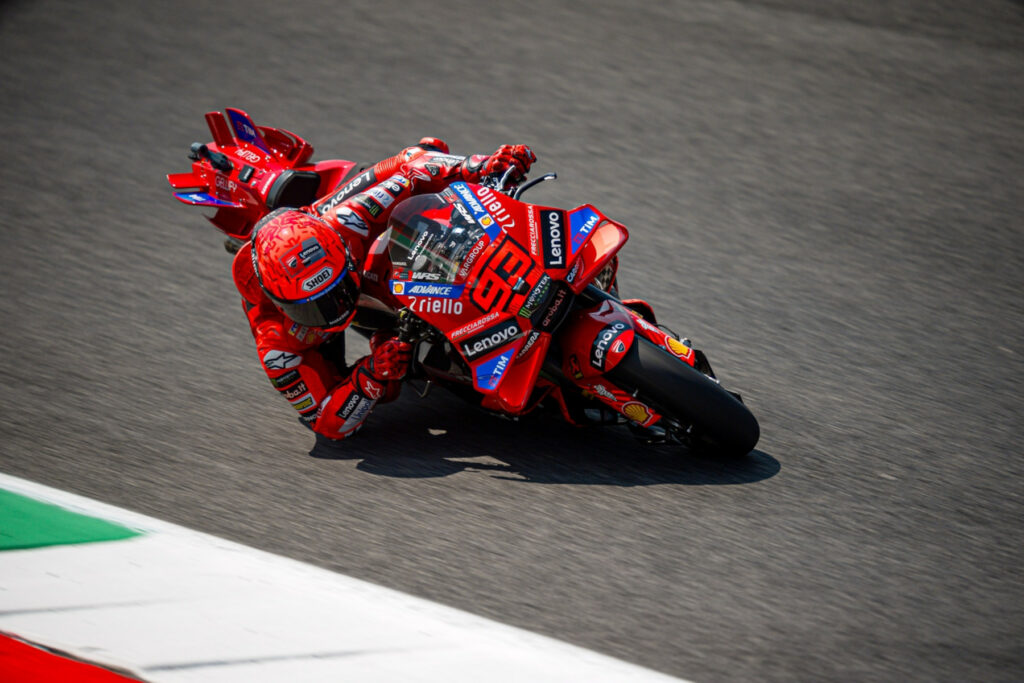 Marc Márquez podczas sprintu przed Grand Prix Włoch 2025