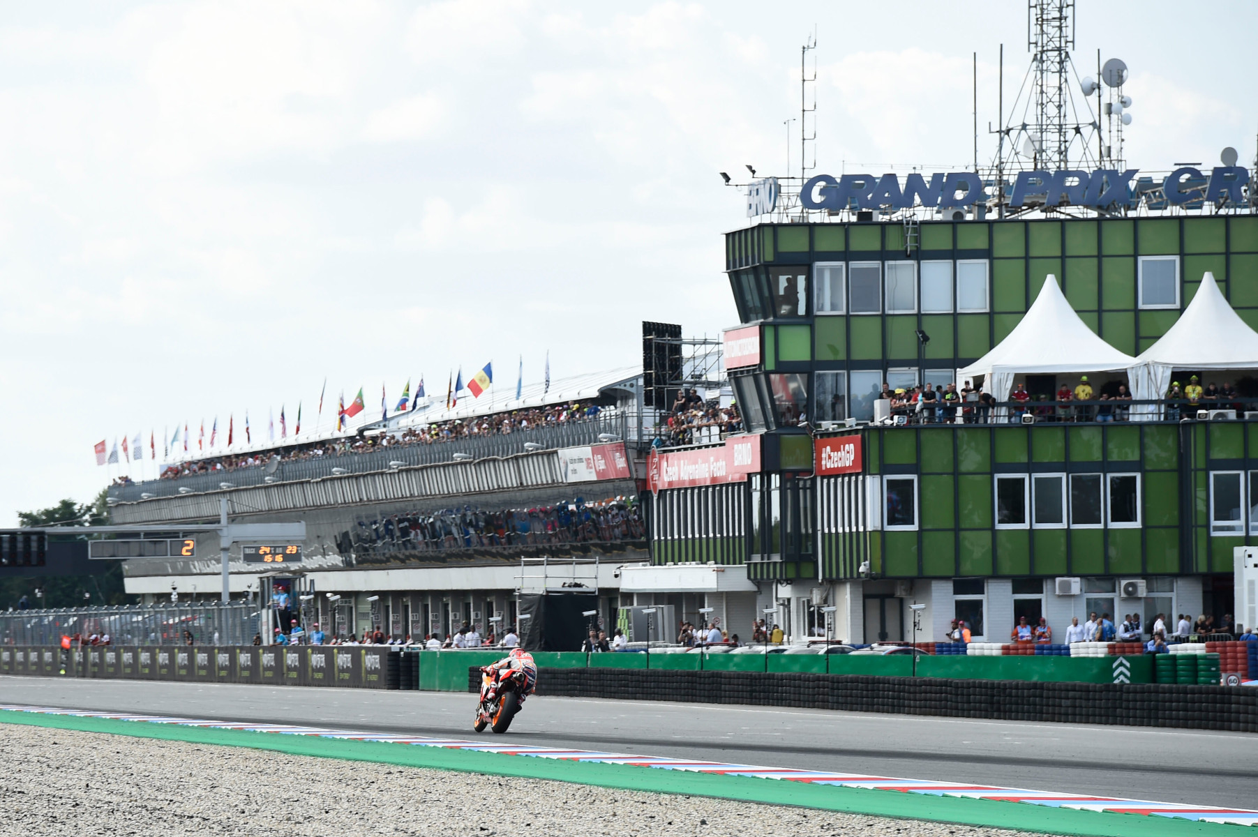 Marc Márquez podczas Grand Prix Czech MotoGP 2019
