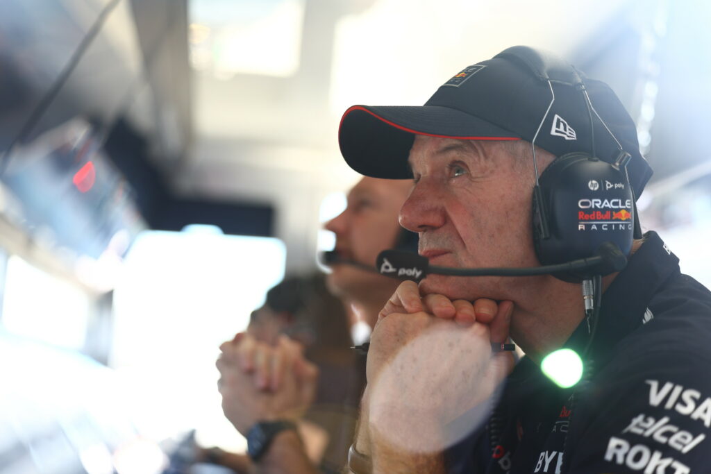 Adrian Newey w czasie Grand Prix Miami 2024.