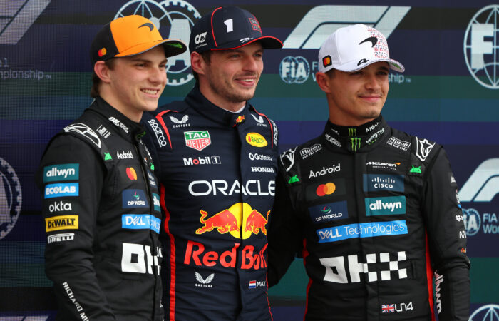 Max Verstappen, Oscar Piastri i Lando Norris