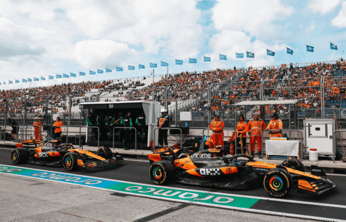 Oscar Piastri i Lando Norris. Grand Prix Holandii
