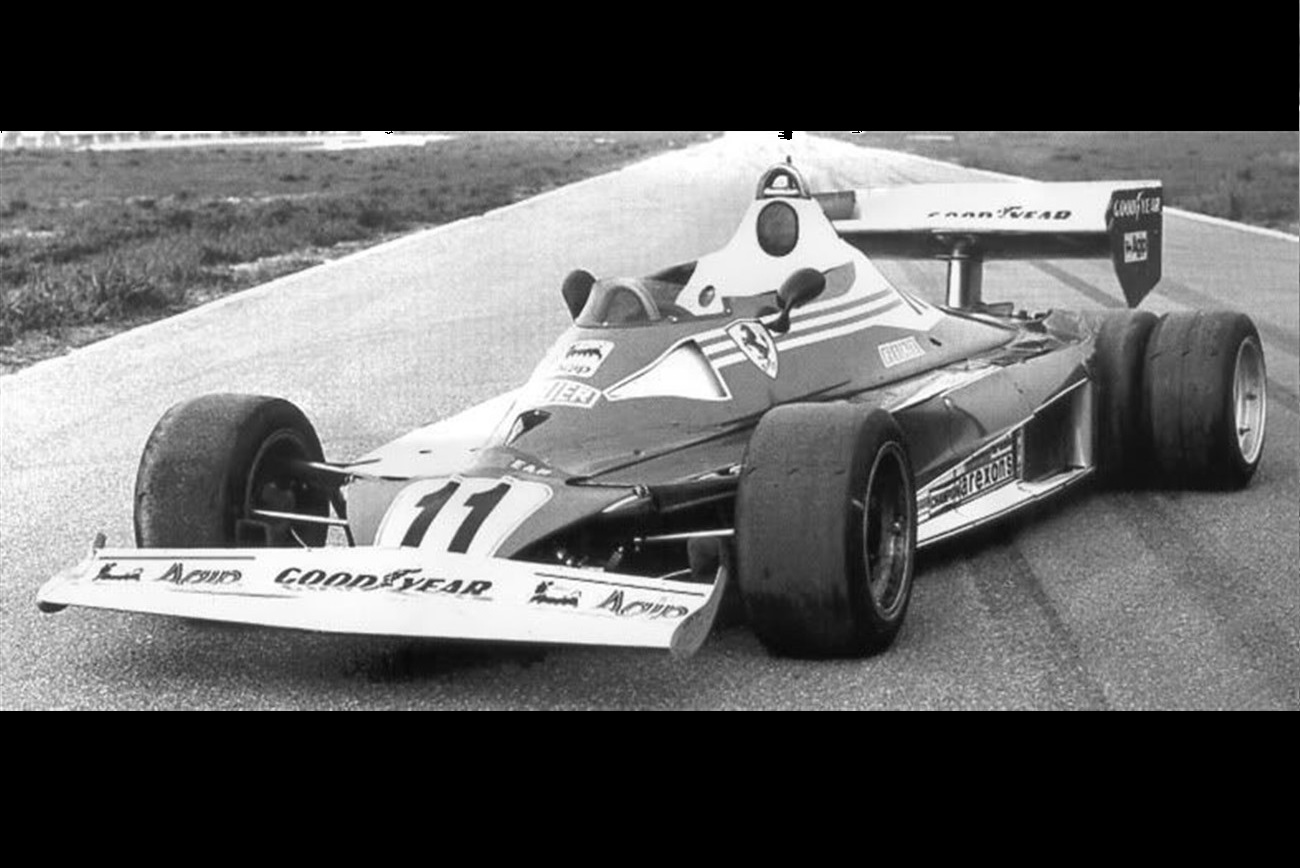Ferrari 312T6 podczas testów.