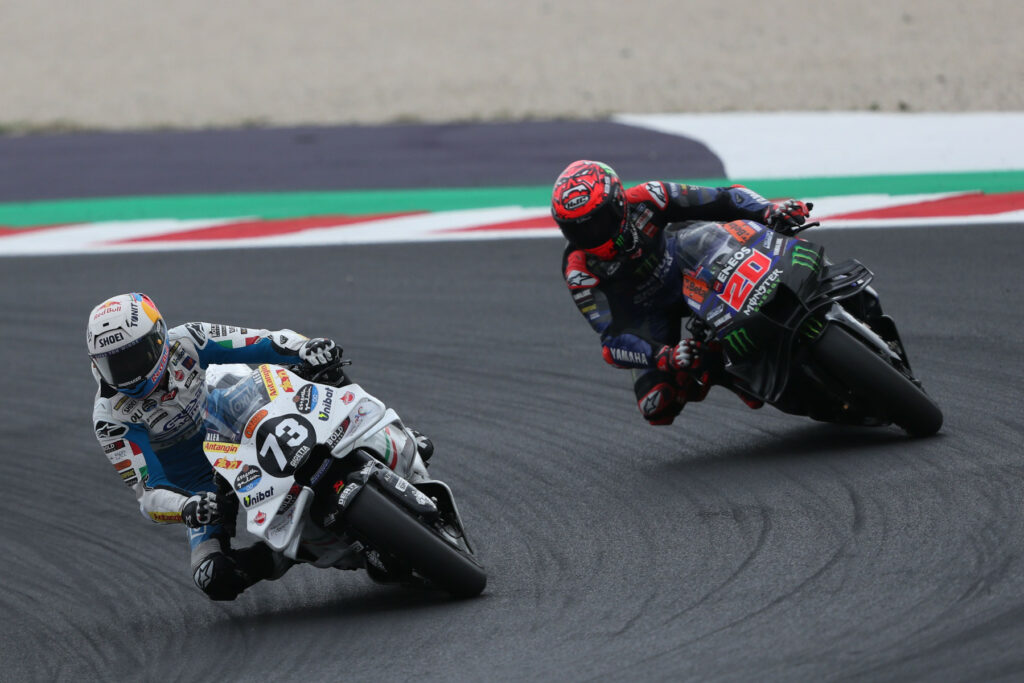 Álex Márquez (#73) oraz Fabio Quartararo (#20) podczas Grand Prix San Marino MotoGP 2024