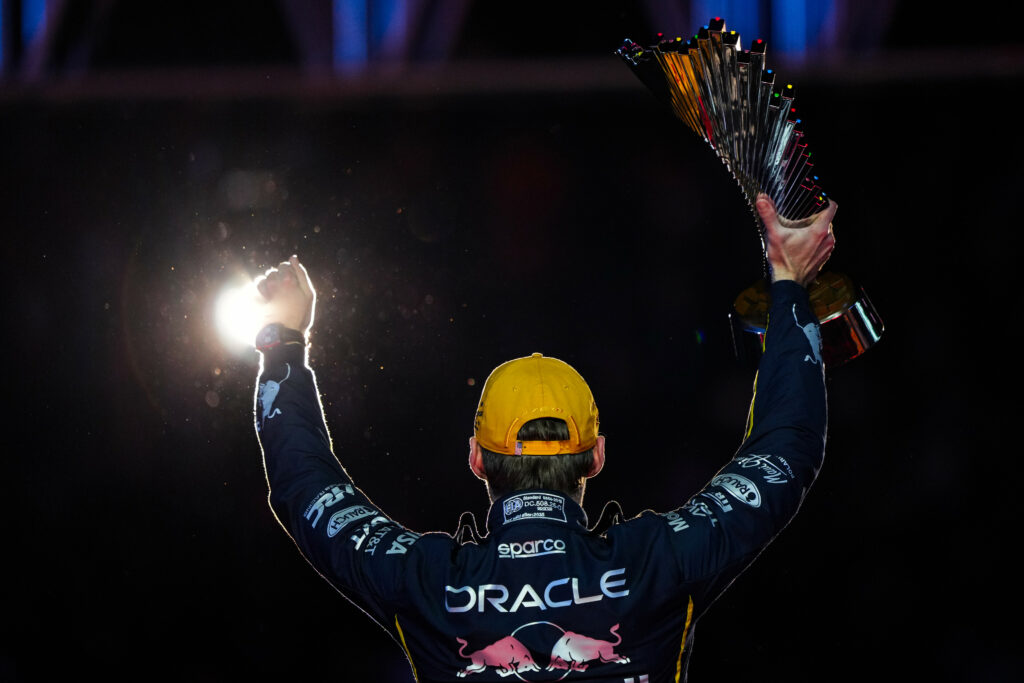 Max Verstappen po Grand Prix Las Vegas. 
