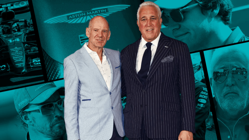 Adrian Newey i Lawrence Stroll. 
