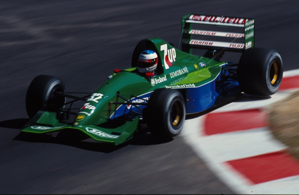 Michael Schumacher podczas Grand Prix Belgii 1991.