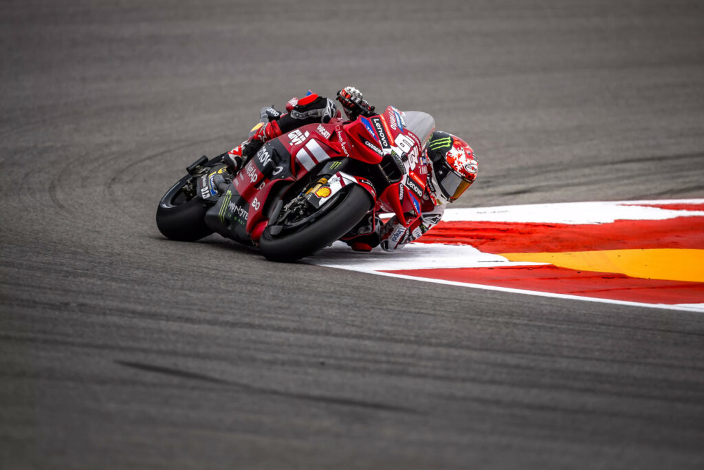 Francesco Bagnaia dobrze rozpoczął Grand Prix Stanów Zjednoczonych