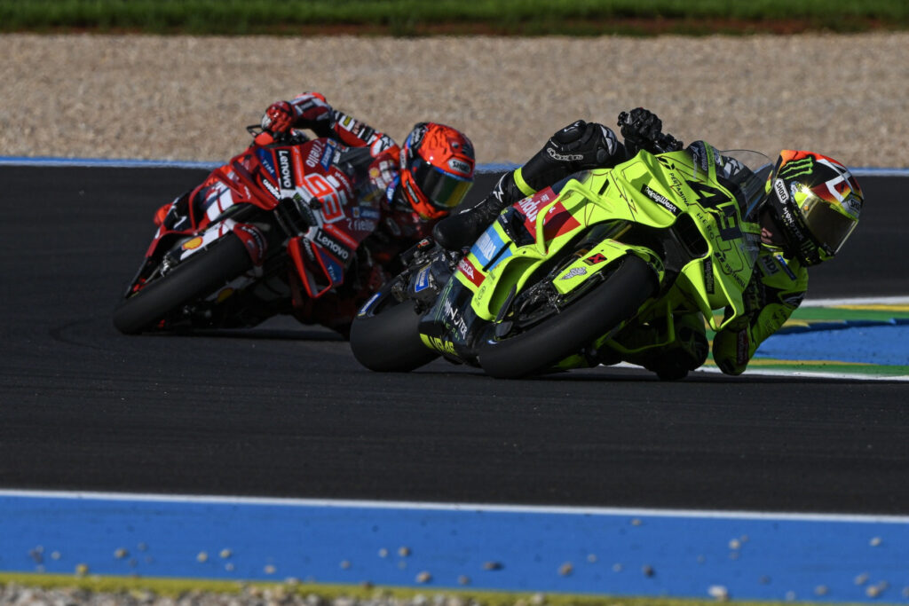 Fabio Di Giannantonio (#49) oraz Marc Márquez (#93) podczas Grand Prix Brazylii