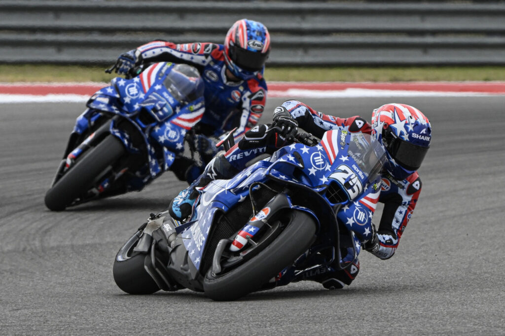 Raúl Fernández (#25) oraz Ai Ogura (#79) w specjalnych barwach przygotowanych na Grand Prix Stanów Zjednoczonych