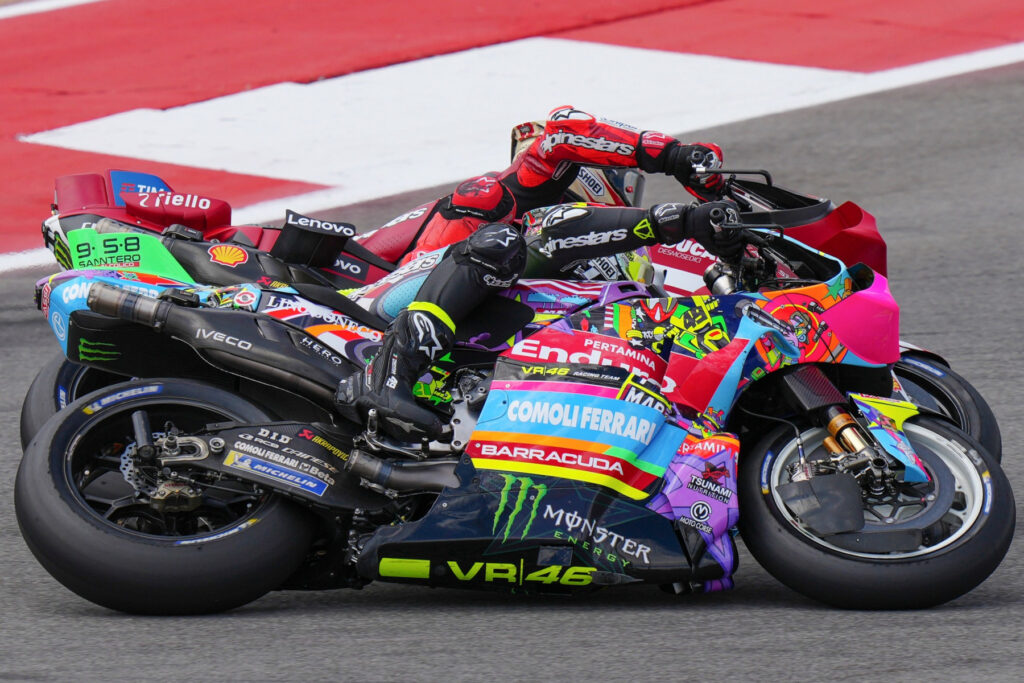 Fabio Di Giannantonio oraz Marc Márquez podczas Grand Prix Stanów Zjednoczonych