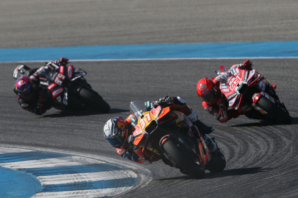 Pedro Acosta (#37) jest liderem mistrzostw, czy Marc Márquez (#93) lub Jorge Martín (#89) pokażą coś więcej podczas Grand Prix Brazylii MotoGP?