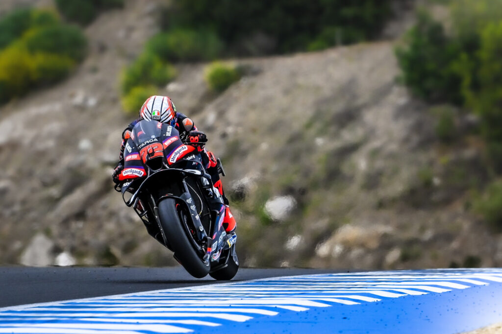 Marco Bezzecchi podczas Grand Prix Hiszpanii nie był tak wyraźnie z przodu stawki