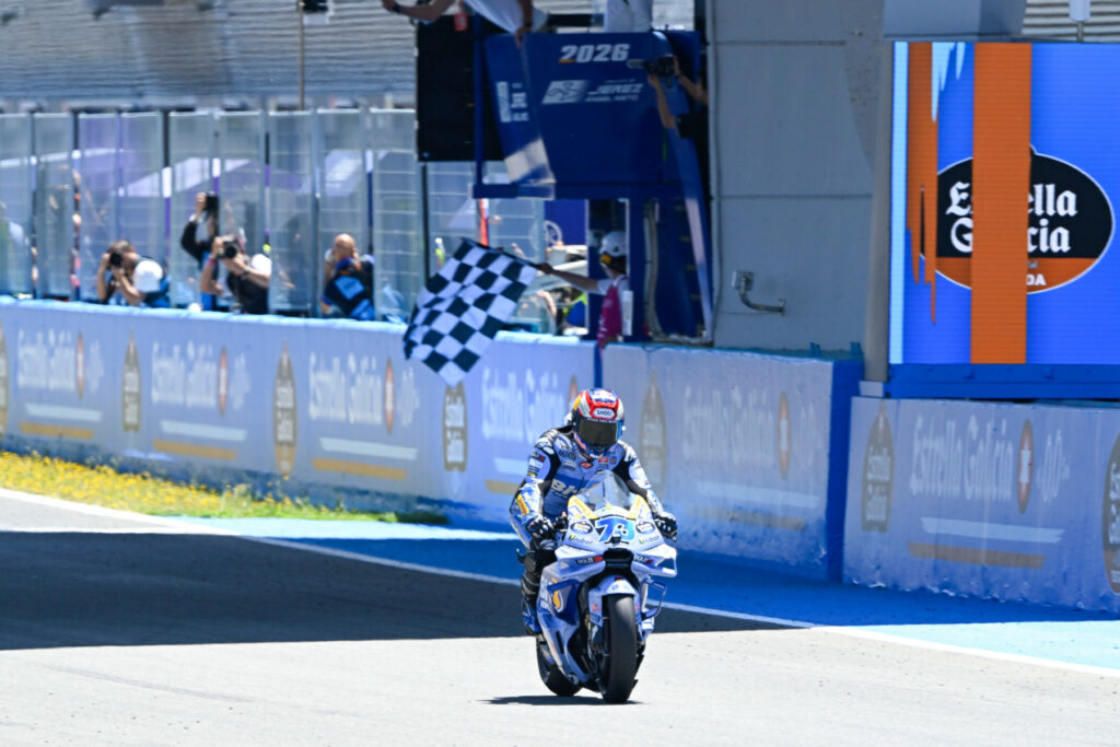 Álex Márquez zwyciężający Grand Prix Hiszpanii