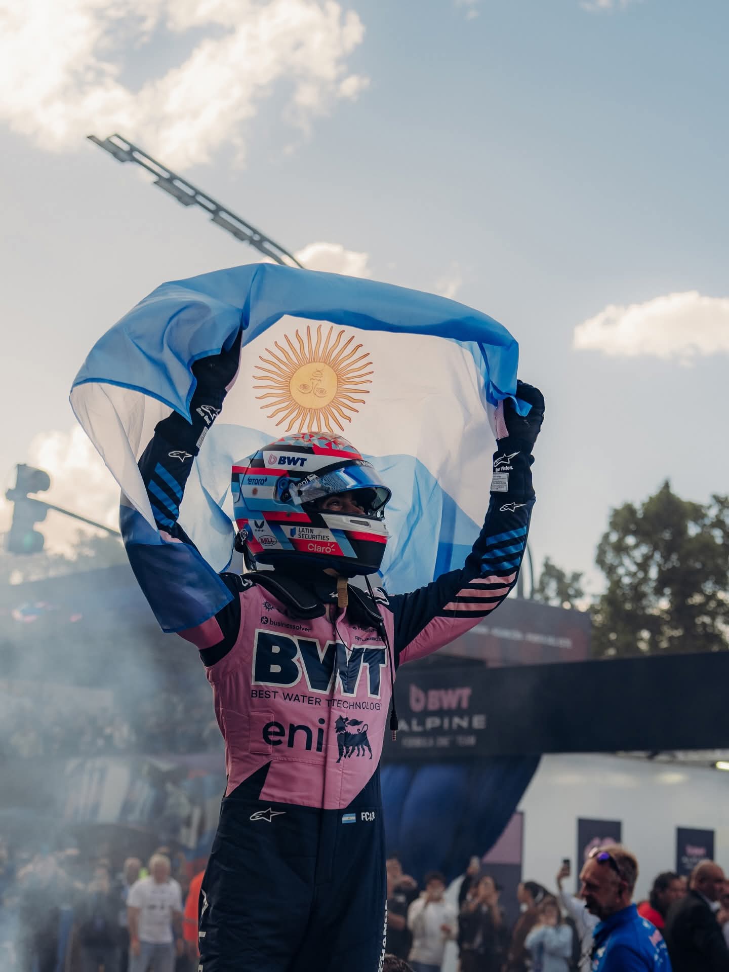 Franco Colapinto podczas pokazu w Buenos Aires