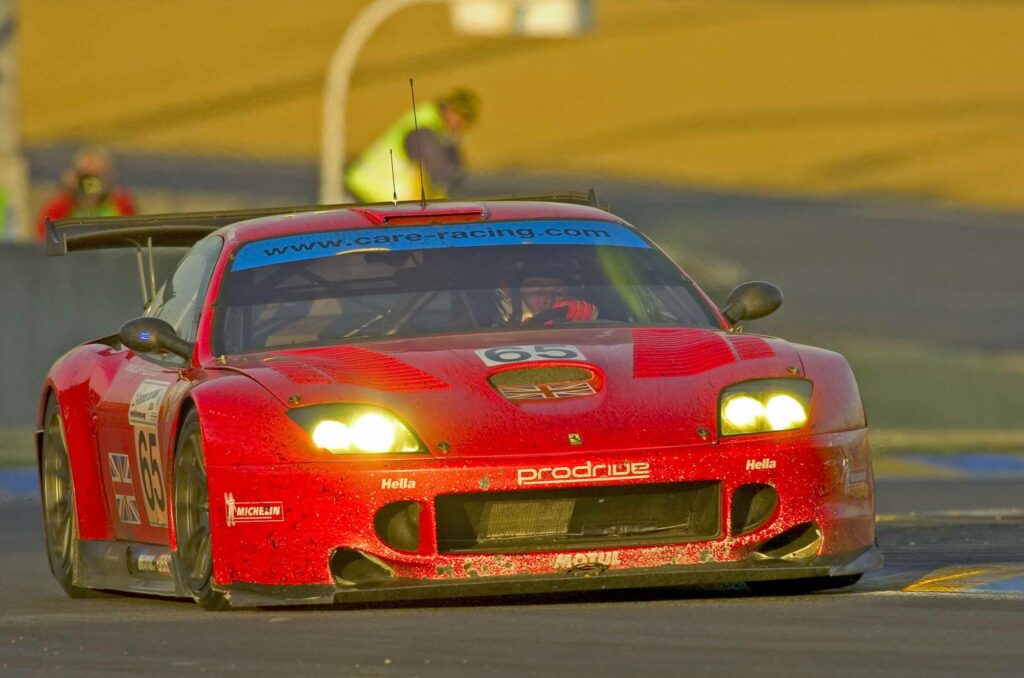 Colin McRae za kierownicą Ferrari 550 Maranello.
