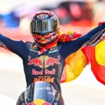 Zwycięzca wyścigu Moto3 Brian Uriarte