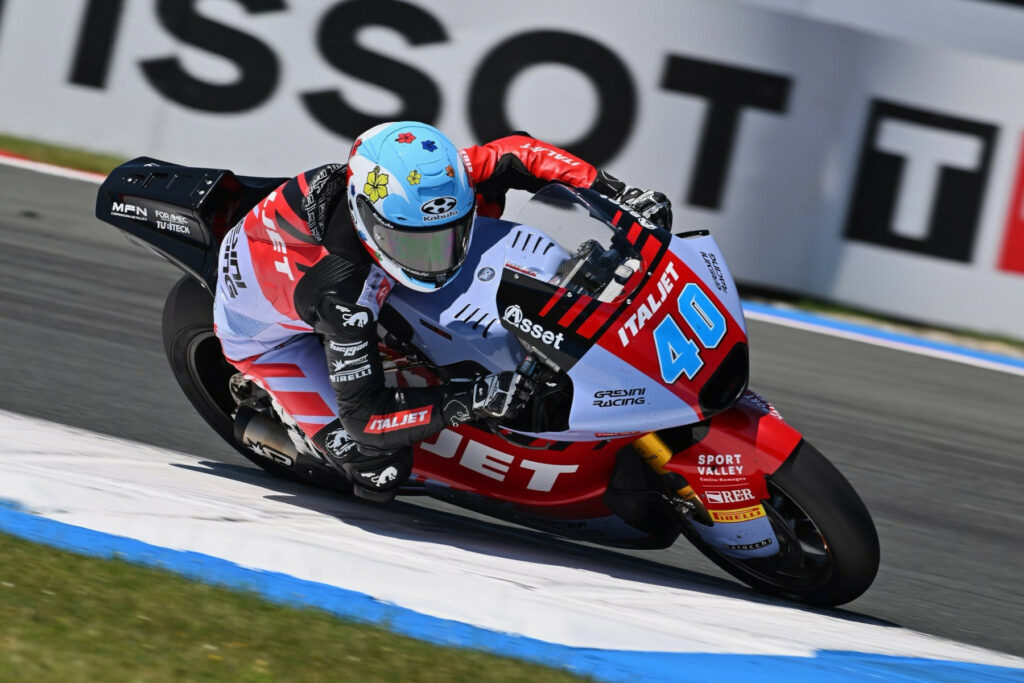 Milan Pawelec podczas Grand Prix Holandii Moto2