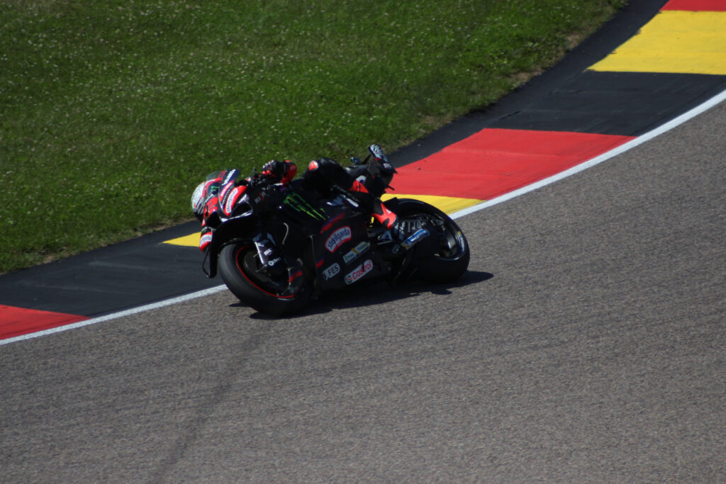 Marco Bezzecchi podczas treningu przed Grand Prix Niemiec