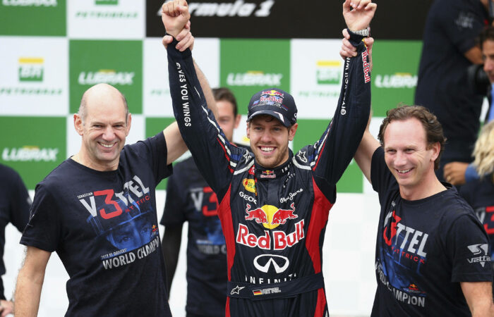 Adrian Newey, Sebastian Vettel, Christian Horner