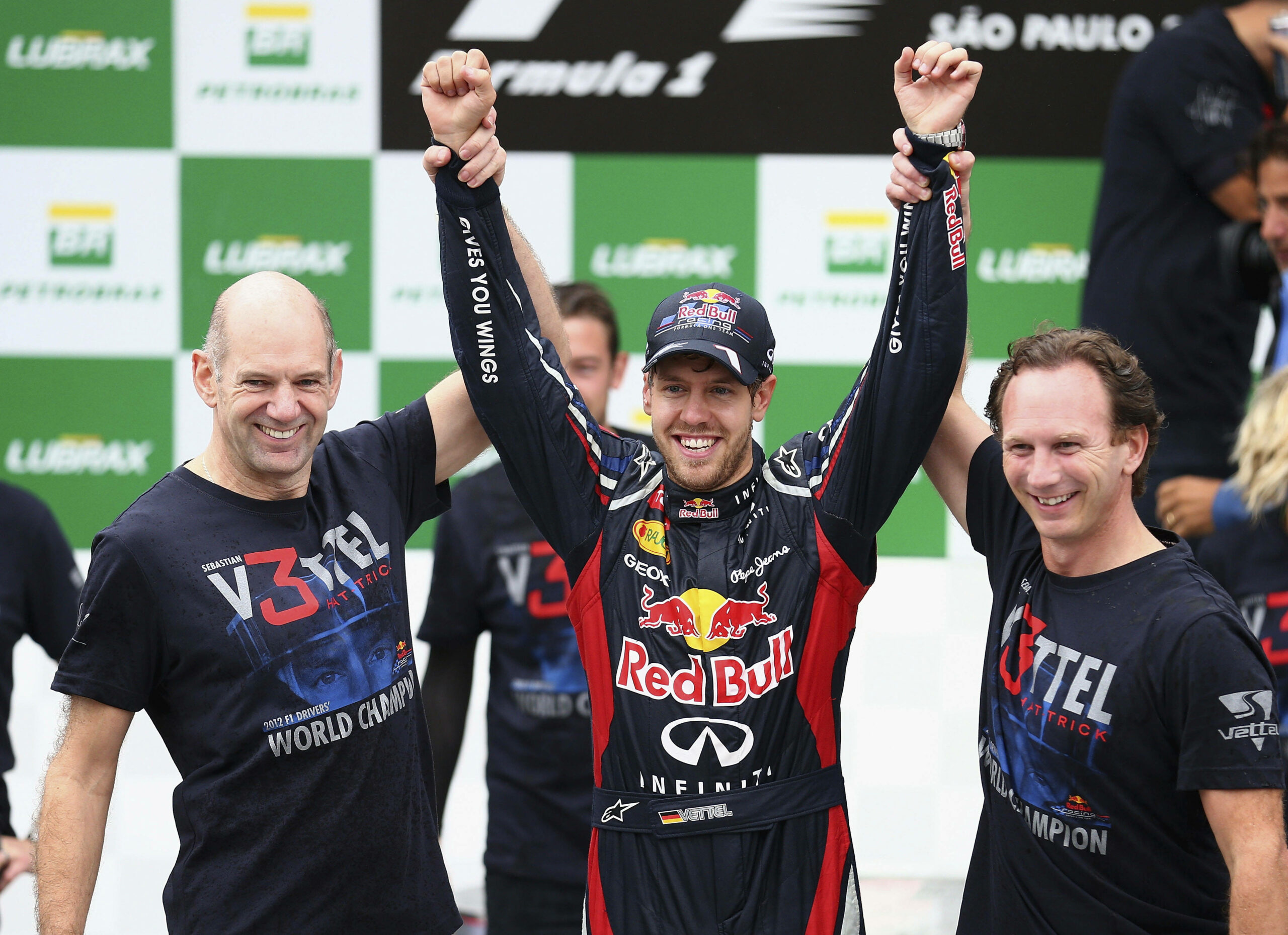 Adrian Newey, Sebastian Vettel, Christian Horner