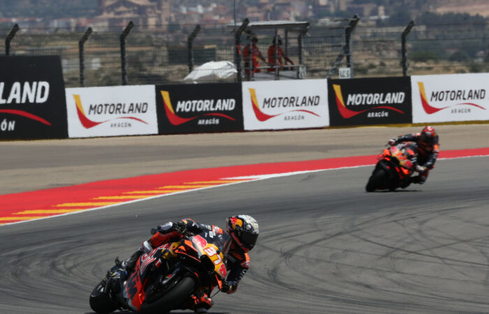 Zawodnicy KTM podczas Grand Prix Aragonii MotoGP 2025