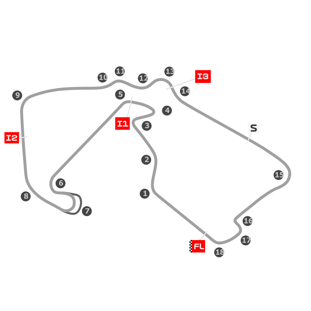Nitka toru Silverstone, goszczącego Grand Prix Wielkiej Brytanii MotoGP