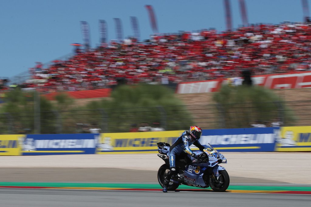 Álex Márquez podczas Grand Prix Aragonii