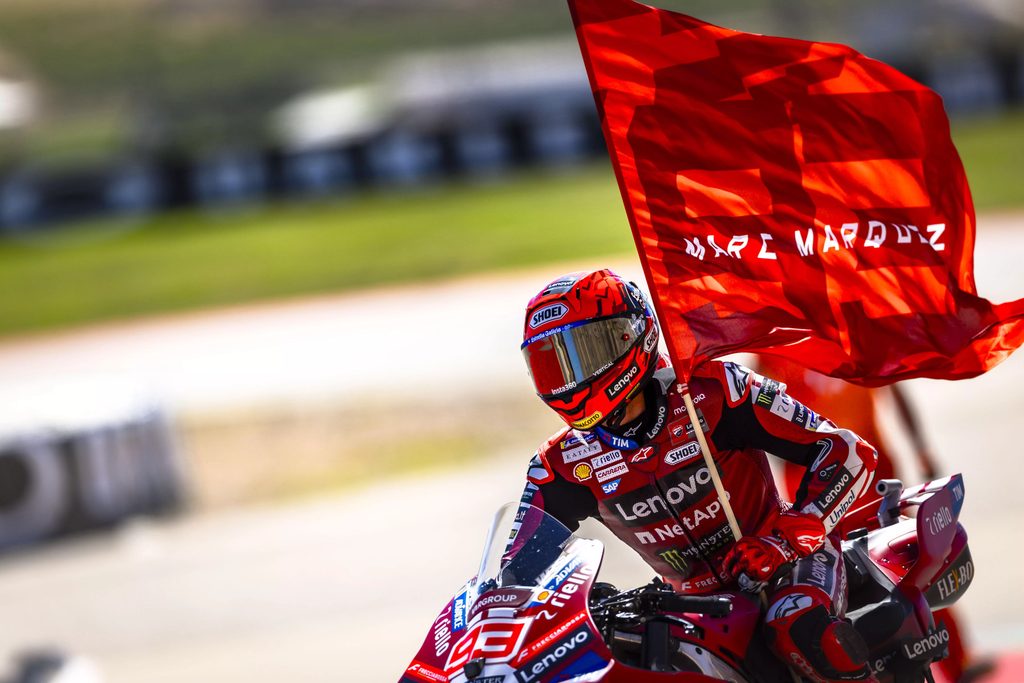 Marc Márquez po sprincie w Aragonii