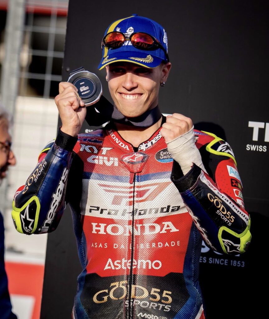 Moreira, Honda, podium